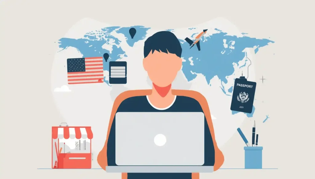 ¿Puedo obtener la residencia de nómada digital si trabajo para una empresa de Estados Unidos?