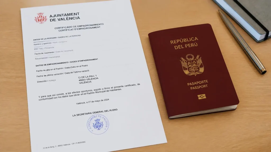¿Puedo empadronarme en España solo con el pasaporte y sin tener NIE?